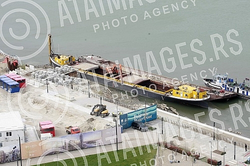 President of Republic of Serbia visit Belgrade Waterfront.Predsednik Republike Srbije Aleksandar Vucic posetio radove na Beogradu na vodi.