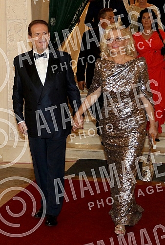 Wedding of familly Karic held in Temple of St Sava.Crkveno vencanje clanova porodice Karic u Hramu Svetog Save.