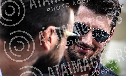 Press conference of Croatian cello duo - 2Cellos held in restaurant Press conference of Croatian cello duo - 2Cellos held in restaurant