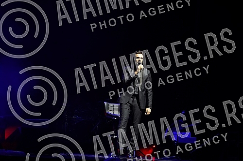 Musical play by Ivan Bosiljcic - Our evening held in Kombank hall.Muzicka predstava Ivana Bosiljcica - Nase vece odrzana u Kombank dvorani.