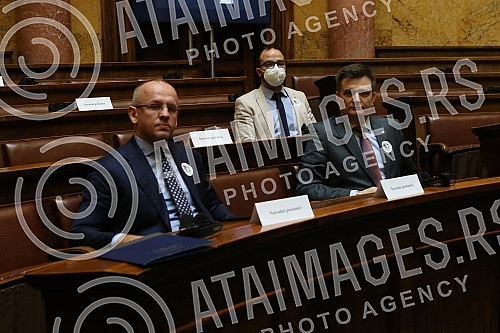 The President of the National Assembly, Ivica Dacic, addressed the celebration of the Jewish holiday of Hanukkah, organized by the Parliamentary Group of Friendship with Israel, whose president is Vladimir Marinkovic, and in cooperation with the Amba