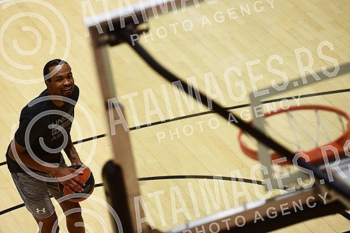 The open part of the training of the players of KK Partizan Mozzart Bet in the small hall of the Stark Arena and making statements before the trip to Berlin, where on Friday, October 7, the first match of this year's Euroleague season awaits them, ag