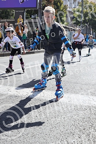 Belgrade roller skating plus, organized by the Belgrade Roller skating Association, under the auspices of the Secretariat for Sports and Youth and the Secretariat for Education and Child Protection of the City of Belgrade, was held in the center of B