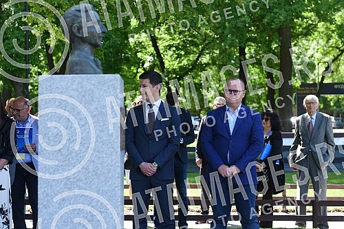 Unveiling of the memorial bust of Hugo Bulija in the SC of the Football Association of Belgrade on Ada Ciganlija.Otkrivanje spomen biste Hugu Buliju u SC Fudbalskog saveza Beograda na Adi Ciganliji.