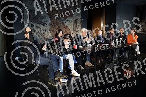 A press conference on the occasion of the premiere of the play Zagreb - Belgrade via Sarajevo by Jelica Zupanc, directed by Gorcin Stojanovic, was held at the Yugoslav Drama Theater.Konferencija za medije povodom premijere predstave Zagreb  Beogra