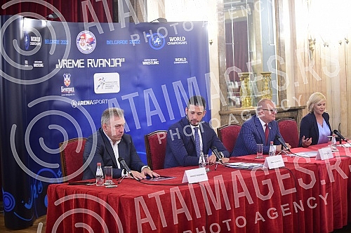 On the occasion of organizing the World Wrestling Championship, a press conference was held in the Old Palace.Povodom organizovanja Svetskog prvenstva u rvanju, u Starom dvoru odrzana je konferencija za medije. 