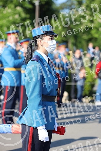 The two-day celebration of the Day of Victory over Fascism in the Second World War - May 9, began with the firing of honorary platoons of the Serbian Army from the Sava Terrace on Kalemegdan.Dvodnevno obelezavanja Dana pobede nad fasizmom u Drugom 