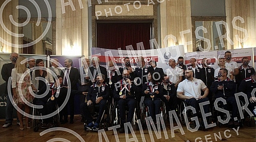 A solemn welcome and conference of the Serbian Paralympic team 