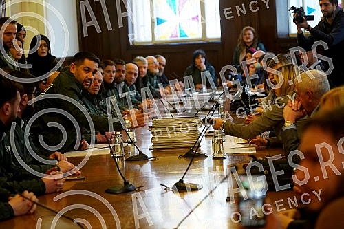 The Party of Justice and Reconciliation handed over the list for the parliamentary elections to the MUFTI'S TAX - Party of Justice and Reconciliation - Usame Zukorlic and certified statements of voters who support her at the seat of the Republic Elec