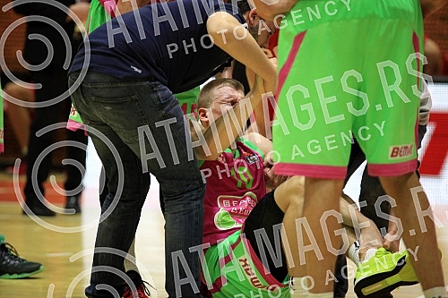 Utakmica 26. kola ABA Lige izmedju KK Mega Leks i KK Metalac Valjevo odigrana u hali Pinki. 