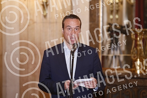 Solemn session of the Belgrade City Assembly at which representatives of the commissions for the City of Belgrade Award - Despot Stefan Lazarevic announced the decisions of the commissions on the winners for 2021 for achievements in nineteen differen