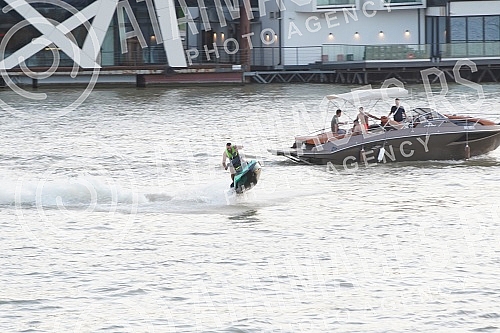 Sunny day and enjoying the Sava River.Suncan dan i uzivanje na reci Savi.