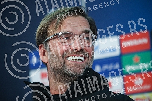 Press conference of Jurgen Klopp before the match of 4 rounds of Group C in the Champions League.Pres konferencija Jirgena Klopa pred utakmicu 4 kola grupe C u Ligi sampiona.