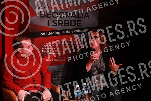Organized by the Cultural Center of the CITY and New Optimism, a panel discussion was held on (Disgusting) Serbia - from ideology to ecology.U organizaciji Kulturnog centra GRADA i Novog Optimizma odrzana je tribina (Za)gadjenje Srbije - od ideolog