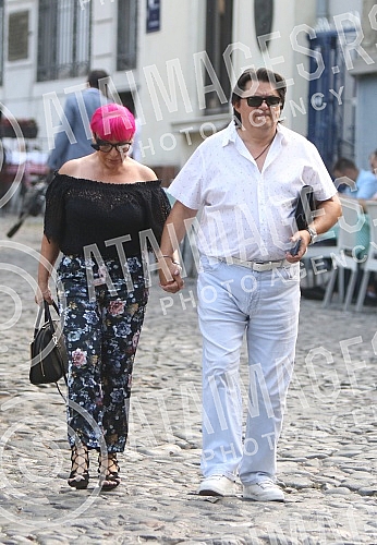 Celebration of the 50th work of Saban Saulic held at Restaurant Three Sesir.Proslava povodom 50 rada Sabana Saulica odrzana u restoranu Tri sesira.