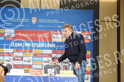 Press conference of the selector of the A team of the Serbian national football team Dragan Stojkovic on the occasion of the announcement of the list of players he is counting on in the upcoming two matches (Qatar, friendly, November 11 Rajko Mitic S