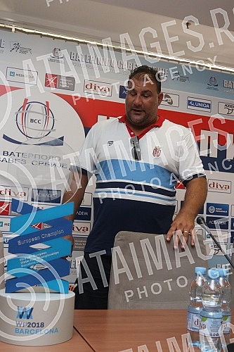 Arrival of the Serbian water polo team at the airport