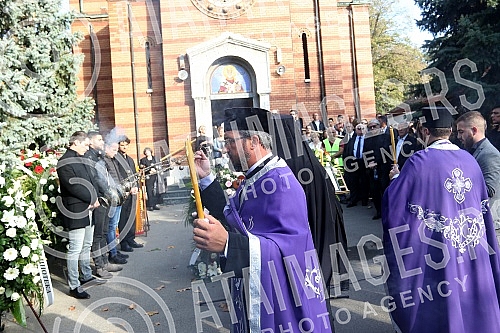 Funeral of Milena Dravic held on New cemetery.Sahrana Milene Dravic na Novom groblju.