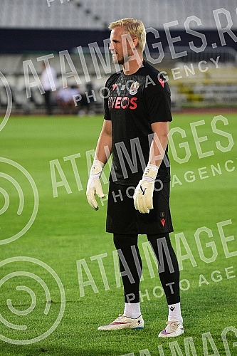 The players of FC Nice held a training session on the occasion of the upcoming Conference League match against FC Partizan.Igraci FK Nice odrzali su trening povodom predstojeceg meca Lige konferencija koji igraju protiv FK Partizan.
