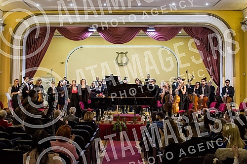 The Nis Symphony Orchestra, conducted by the dean of the Low Faculty of Arts Milena Injac and with the soloist, one of the most important Serbian pianists, Marija Ivanovic, performed  Schubert's  Fantasy in F minor for the first time in the Balkans a