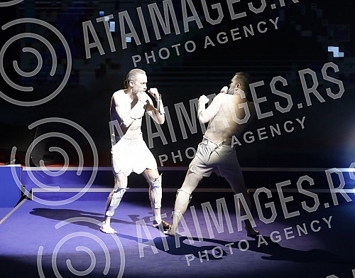 The opening ceremony of the AIBA Men's Boxing Championship was held at the Stark Arena in Belgrade.Svecana ceremonija otvaranja AIBA Svetskog prvenstva u boksu za muskarce odrzana je u Stark Areni u Beogradu.  