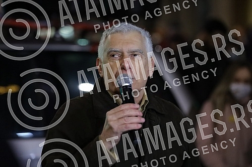 In front of the Presidency, a protest is being held against the excavation of lithium and pine on the territory of the whole of Serbia, under the name 