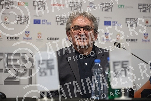 Press conference at the 49th Fest, where Slobodan Ivetic, director