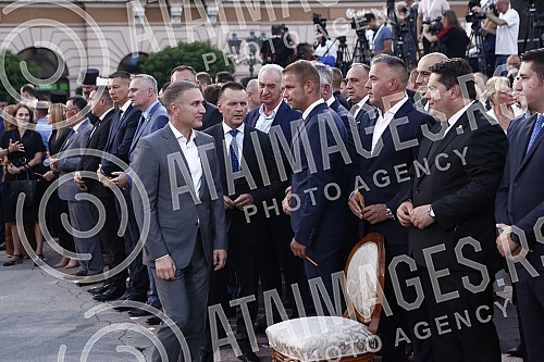 The state manifestation dedicated to the memory of all martyred and exiled Serbs on the occasion of the 27th anniversary of the military action Storm, this year was held in Novi Sad on Freedom Square.
Drzavna manifestacija posvecena secanju na sve st The state manifestation dedicated to the memory of all martyred and exiled Serbs on the occasion of the 27th anniversary of the military action Storm, this year was held in Novi Sad on Freedom Square.
Drzavna manifestacija posvecena secanju na sve st