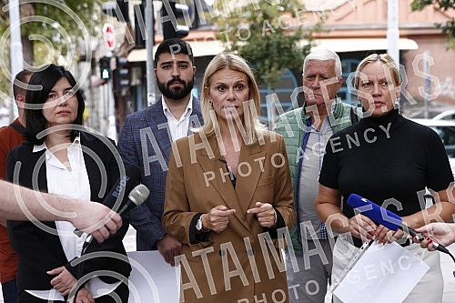 The media conference of the City Committee of the Party of Freedom and Justice, on the occasion of the presentation of the proposal for the Decision on advertising betting shops and casinos in the territory of the city of Belgrade, was held in front 