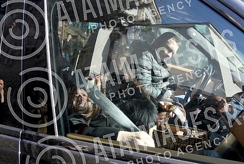 Svetlana Raznatovic - Ceca in front of the High Court in Belgrade after hearing.Svetlana Raznatovic - Ceca ispred Viseg suda u Beogradu posle saslusanja.