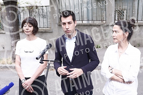 The press conference of the movement Ne davimo Beograd regarding the allegations about the 