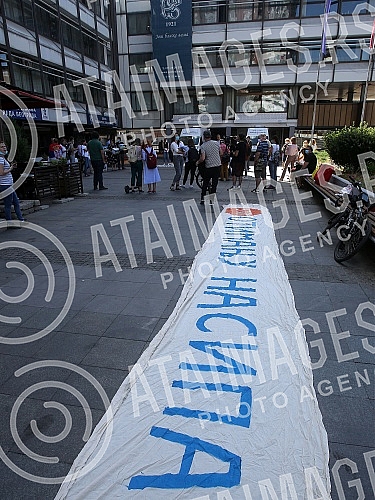 In the Secretariat for Urbanism and Construction Affairs, the initiative Not Drowning Belgrade submitted remarks and petitions regarding the development of a detailed regulation plan for the 