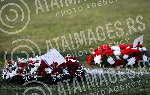 Marking anniversary of FC Manchester United airplane tragedy.Obelezavanje godisnjice avionske nesrece Mancester Junajteda.