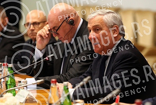 Aleksandar Vucic, met with the Italian Ministers Antonio and Guido Crosetto.Aleksandar Vucic sastao se sa italijanskim ministrima Antonijom Tajanijem i Gvidom Krozetoom.