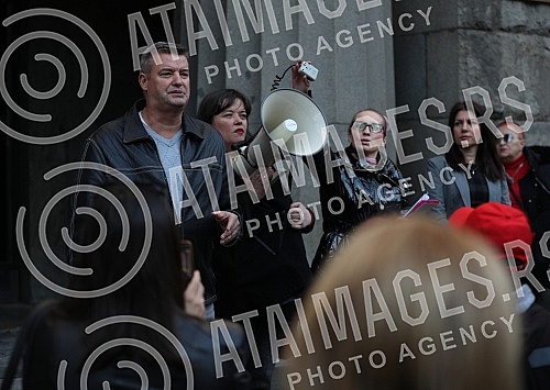 As part of the fight that the Association of Doctors and Parents for Science and Ethics is leading against discrimination against citizens by introducing kovid passes, a press conference was held in front of the Constitutional Court in Belgrade.U s