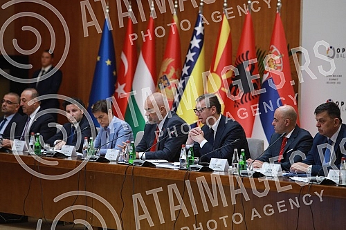 The Open Balkan Leaders' Summit was opened in the Palace of Serbia.U Palati Srbija otvoren je Samita lidera Otvorenog Balkana.