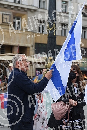 The Jewish community of Zemun held a rally 