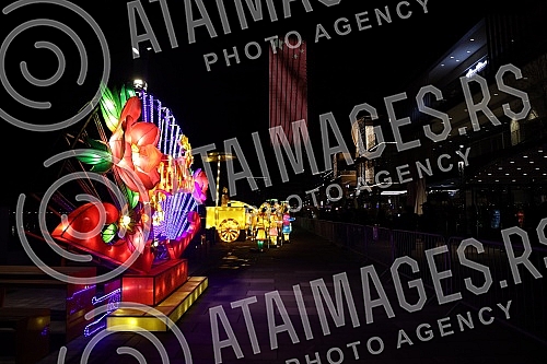 The celebration of the beginning of the Chinese New Year - the year of the tiger began with a festive fireworks display at 5 pm (ie at midnight Beijing time) on the Sava Promenade, in front of the Belgrade Gallery.Obelezavanje pocetka Kineske nove 