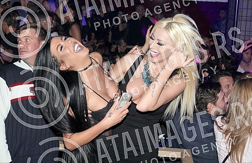 Performance of Aleksandra Prijovic held in night club Gotik.Nastup Aleksandre Prijovic u nocnom klubu Gotik.