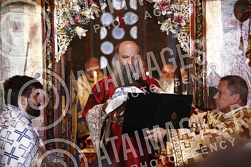 The Serbian Patriarch Porfirije was enthroned in the Peck Patriarchate Monastery, in Kosovo and Metohija, on the throne of the Archbishop of Pec and Serbian Patriarchs, and the act of ordination took place on the Feast of the Intercession of the Bles The Serbian Patriarch Porfirije was enthroned in the Peck Patriarchate Monastery, in Kosovo and Metohija, on the throne of the Archbishop of Pec and Serbian Patriarchs, and the act of ordination took place on the Feast of the Intercession of the Bles