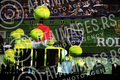 As of today, March 8, Novak Djokovic is officially the best tennis player in the world of all time, and in honor of that, a projection of footage with his best moves in his career so far will be shown on the facade of the Belgrade City Assembly build