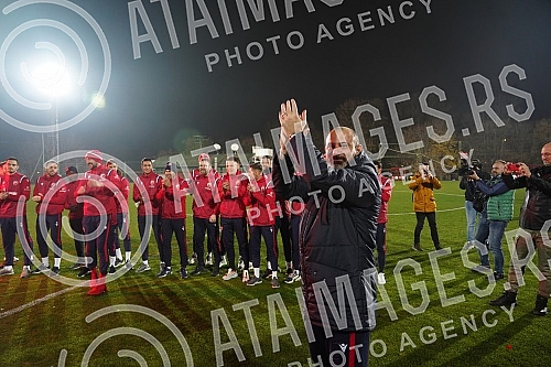 Delije, Red Star FC fans, organized a reception for the football players who achieved a historic success with a draw against Braga (1: 1) on Thursday night - a direct placement in the eighth finals of the Europa League, which is the biggest result of