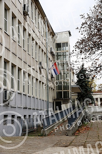 Covid ambulance in the Karaburma branch of the 