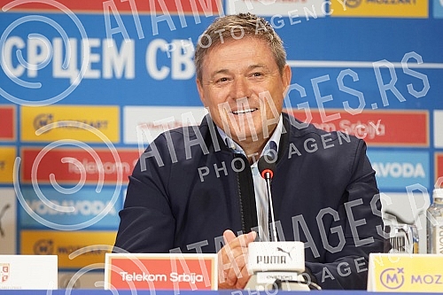 Press conference of the selector of the A team of the Serbian national football team Dragan Stojkovic on the occasion of the announcement of the list of players he is counting on in the upcoming two matches (Qatar, friendly, November 11 Rajko Mitic S