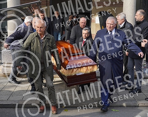 Funeral of Miroslav Popovic, President of the Serbian Professional Boxing Federation held at the New Cemetery - In the Alley of Merited Citizens.Sahrana Miroslava Popovic, predsednik Srpske profi boks federacije odrzana na Novom groblju - U Aleji za