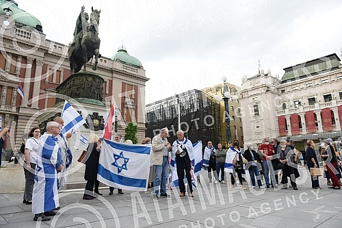The Jewish community of Zemun held a rally 