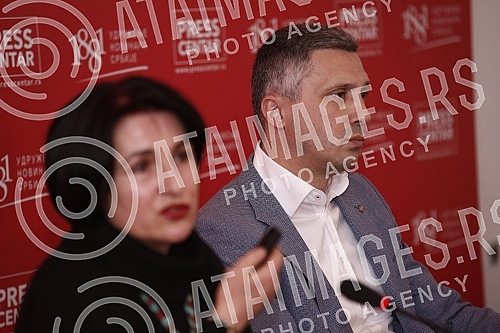 A press conference of the Serbian movement Dveri was held at the Press Center of the Association of Journalists of Serbia with the topic 