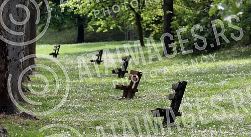 International Labor Day - May 1 in Belgrade. Curfew at the time of COVID 19.Medjunarodni praznik rada - 1. maj u Beogradu. Policijski cas u vreme COVID 19.