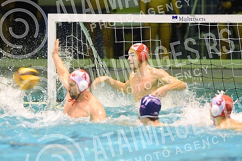 The match of the second round of the Premier Regional Water Polo League between VK Crvena Zvezda and VK Primorac.Utakmica drugog kola Premijer regionalne vaterpolo lige izmedju VK Crvena zvezda i VK Primorac.