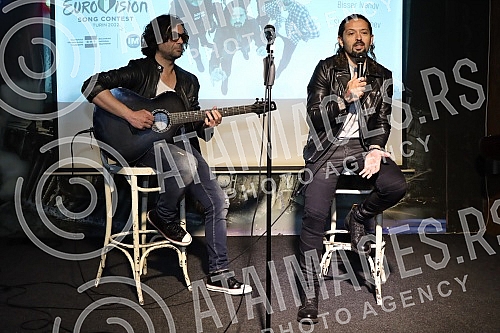 The press conference of the Bulgarian representative at the Eurovision Song Contest Ronnie Romero was held in Wurst Platz.Konferencija za medije bugarskog predstavnik na Eurosongu   Ronijea Romera odrzana je u Wurst Platzu.
